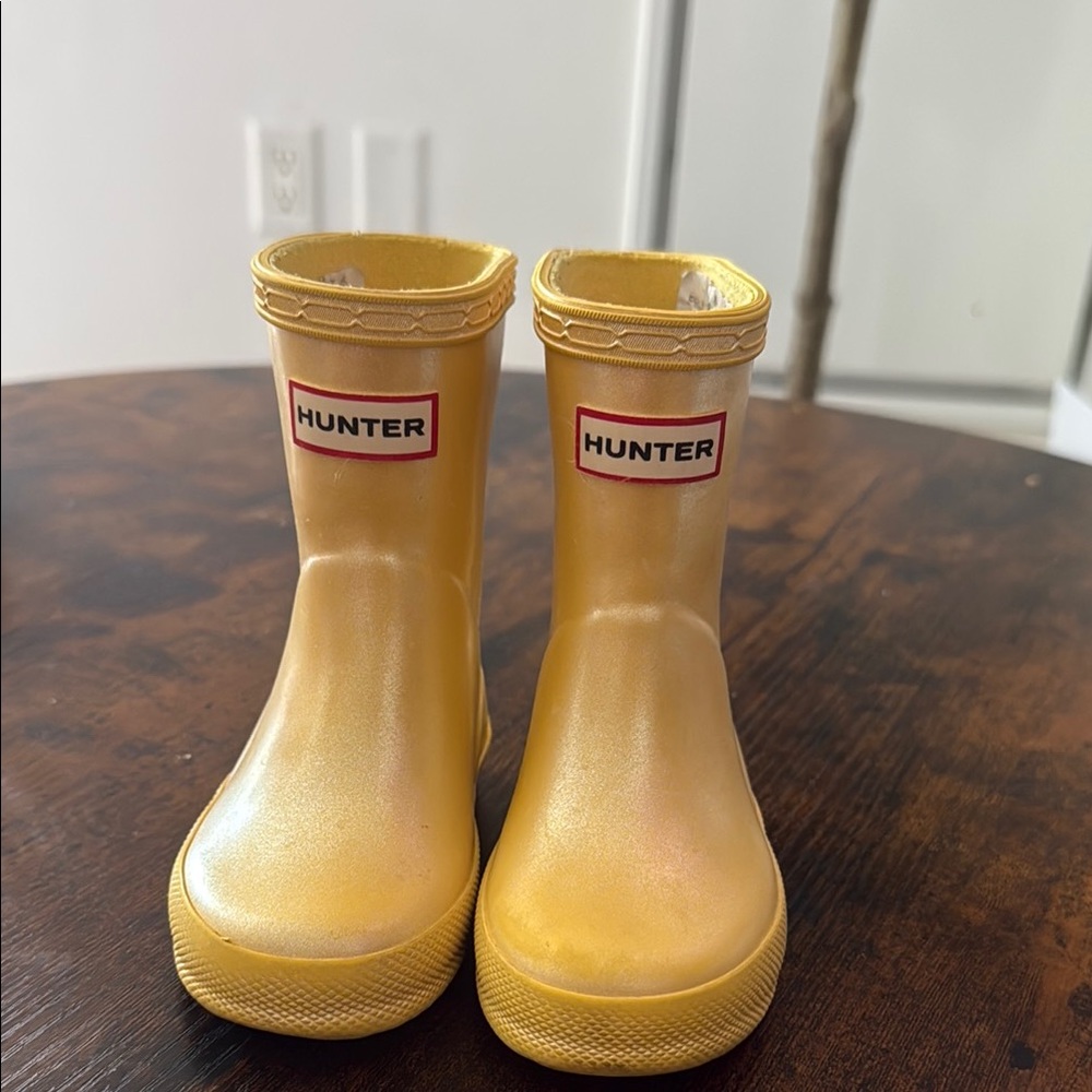 Hunter Yellow Rain Boots